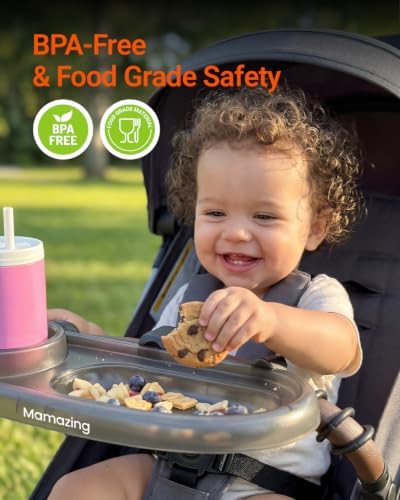 Mamazing 3 in 1 Universal Stroller Snack Tray - Image 6