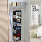 Large-Sized Hanging Shoe Organizer 8-Shelf, Hanging Closet Organizer - Image 2