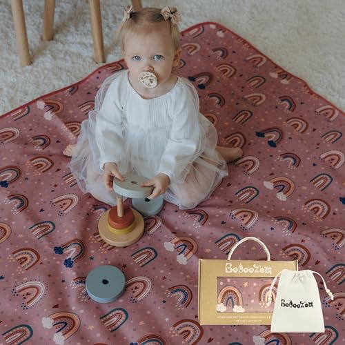 55"x55"Jumbo Thick 4-Layer Baby Splat Mat by Bebeezoo