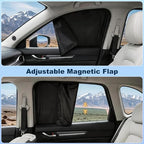 ZATOOTO Magnetic Car Window Shade 2 Pack Car Shades - Image 5