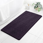 Chenille Bathroom Rug 26"x44" Purple, Non-Slip Plush Bath Mat by Kildoss
