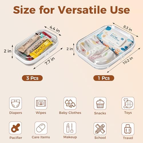 4 Pack Diaper Bag Organizer Pouches, Toiletry Bag - Image 5