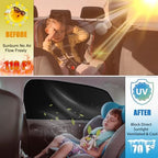 XCBYT Magnetic Car Side Window Shades, 100% Blackout Privacy Curtains - Image 2