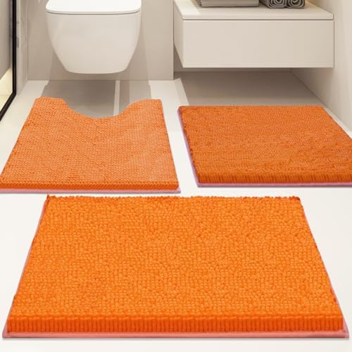 Bathroom Rugs Sets 3 Piece Non Slip, Bath Rugs - Image 2
