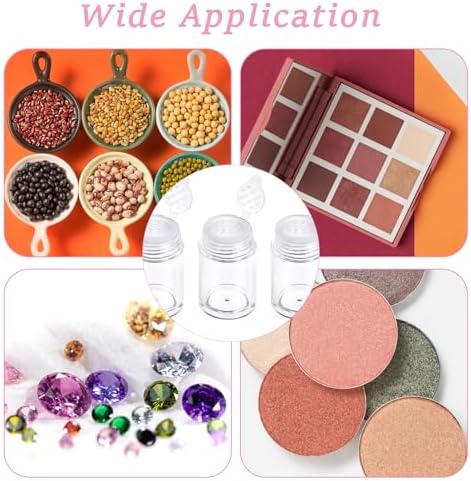 6 Pcs Clear Plastic Loose Powder Bottle Glitter Powder Bottle Baby Powder - Image 4