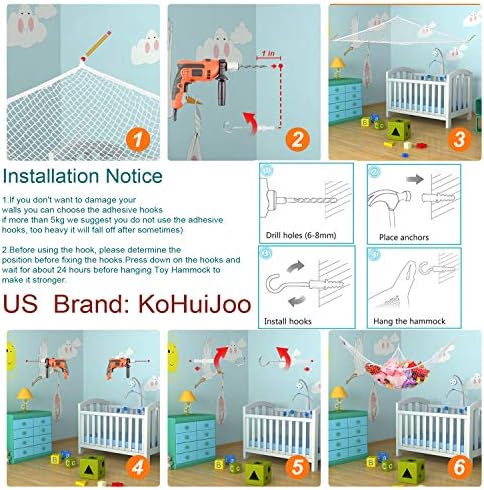 Toy Hammock for Stuffed Animals, Stuffed Animal Hammock Net Jumbo Plush Toy - Image 5