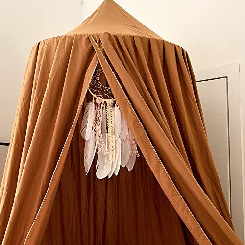 Crib Bed Canopy for Kids Girls, Round Dome Netting Mosquito Net Canopy Bed - Image 5