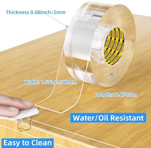 Clear Edge Protector Strip, 1 Pack x 1.57in x16.4FT - Image 2