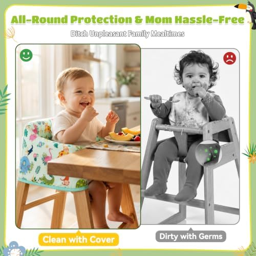 Baby High Chair Cover Restaurant, Machine Washable, Waterproof - Image 2