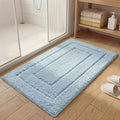 GRANNY SAYS Baby Blue Bathroom Rug 16" x 24", Non-Slip Microfiber Bath Mat by GRANNYSAYS