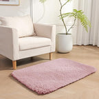 Amazon Basics Fluffy Washable Area Rug, Bedside Shaggy Carpet - Image 2
