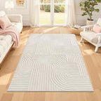 Pauwer 4x6 Area Rugs for Living Room, Modern Non Slip Washable Rug by Pauwer