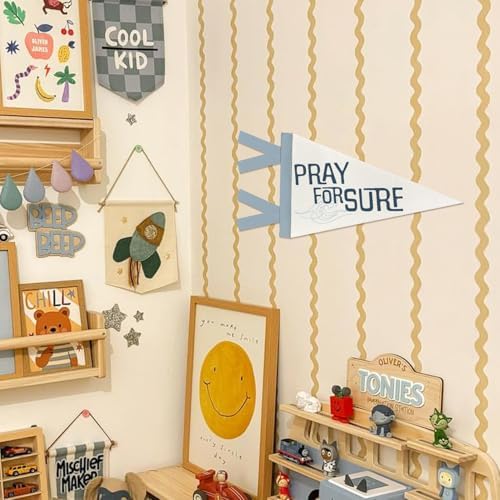 Surf Felt Pennant Banner Flags Ocean Nursery Playroom Wall Decor - Image 5
