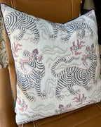 Chinoiserie Tiger Print 20x20 Throw Pillow Cover - Image 3