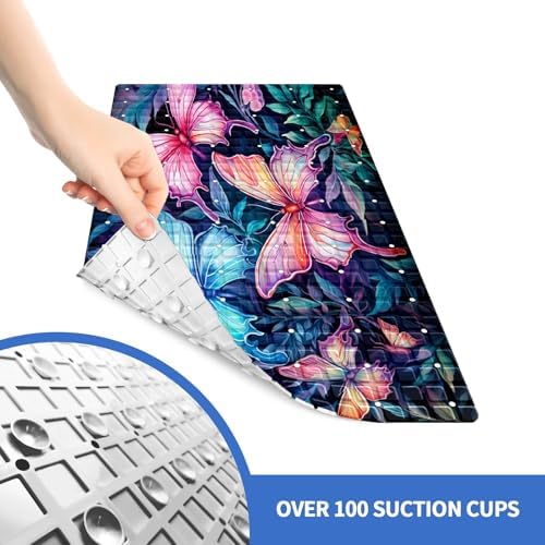 MUKJHOI Shower Mat 27x15 Inch Non Slip Bathtub Mat - Image 3
