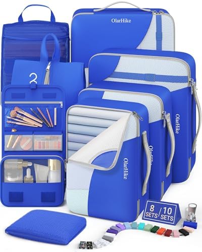 OlarHike Packing Cubes for Travel, Gifts for Women Mom, Anti-Tearing Suitcase by OlarHike