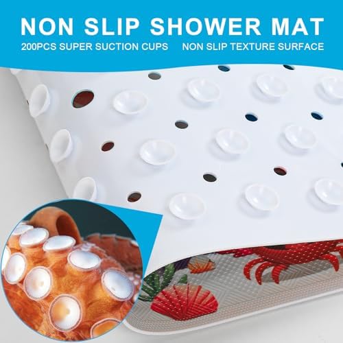 XIYUNTE Bath Mat for Tub Non Slip Bathtub Mat Non Slip 40x16 Baby Bath Mat - Image 3