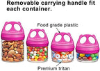 SELEWARE Red Stackable Snack Containers - Image 5