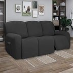 PureFit Super Stretch 3 Seats Recliner Sofa Couch Cover - Image 2
