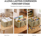 Large Canvas Baby Diaper Caddy Organizer - Image 7