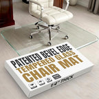 Tempered Glass Office Chair Mat by ClearlyInnovative