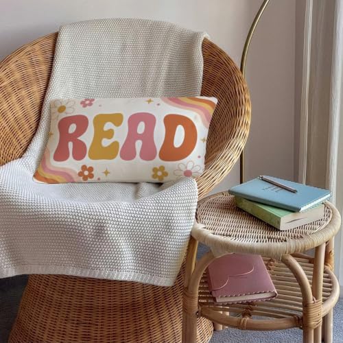 Retro Pastel Classroom Decor 12x20 Read Pillow Cover - Image 4