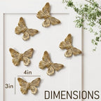 GUSFREUD 3D Butterfly Wall Decor Set – Resin Wall Decor - Image 3