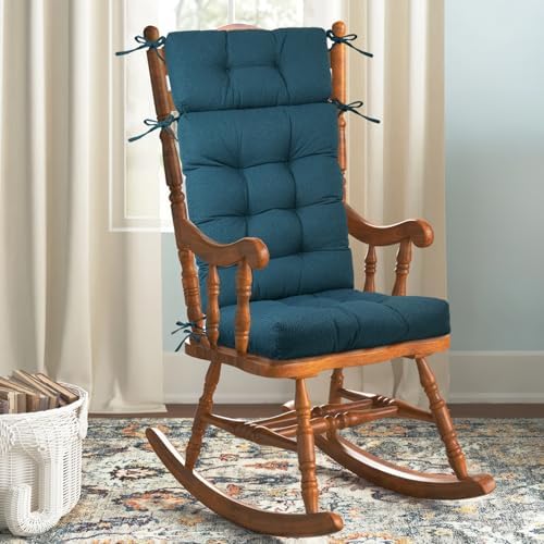 Rocking Chair Cushions Indoor High Back Set by ROFIEJOX