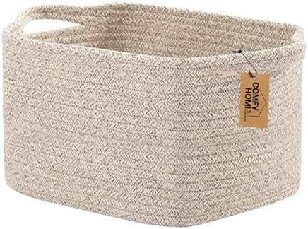 COMFY-HOMI Cotton Rope Woven Basket by COMFY-HOMI