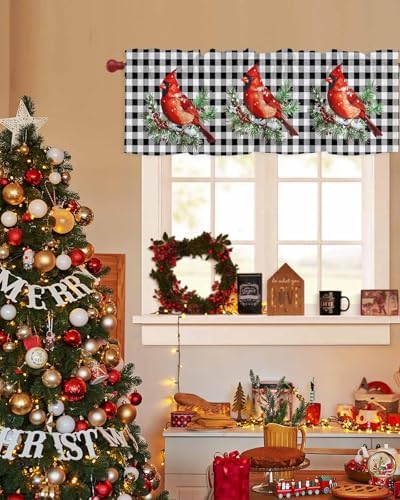 Vandarllin Christmas Kitchen Curtains Valances - Image 3