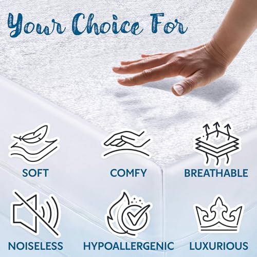 Guardmax Twin Mattress Encasement Zippered, 100% Waterproof Mattress Protector - Image 5