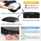 BAGAIL 4 Set/6 Set/8 Set Compression Packing Cubes Travel Accessories - Image 4