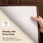GRANNY SAYS Brown Bathroom Rug 24" x 59", Non-Slip Microfiber Bath Mat - Image 4