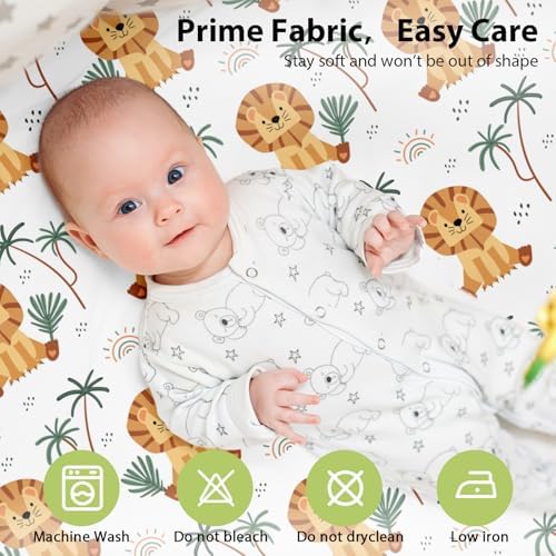 Baby Bedside Bassinet Sheets Fitted, 33”x20” Compatible - Image 5
