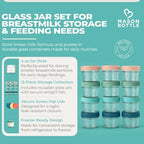Mason Bottle Glass Breastmilk Storage Jars - Image 2