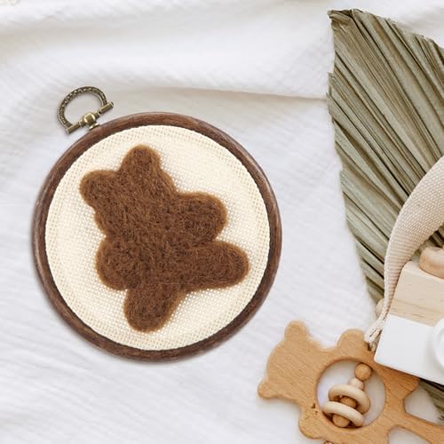 Chunful Felted Bear Nursery Wall Decor Cute Wall Art - Image 4