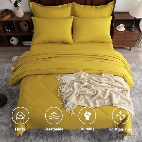 NTBAY King Microfiber Bed in a Bag, Comforter Set 7 Piece - Image 2