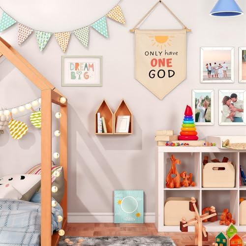 The 10 Commandments Sign-God's Rules-Bible Verse Decor-Pennant Flag Gifts - Image 2