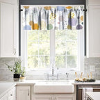 Colorful Circles Kids Valance Curtain, Modern Polka Dot Firework Boho Abstract - Image 3