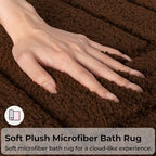 GRANNY SAYS Brown Bathroom Rugs Set 3 Piece, Soft Microfiber Bath Mats - Image 4