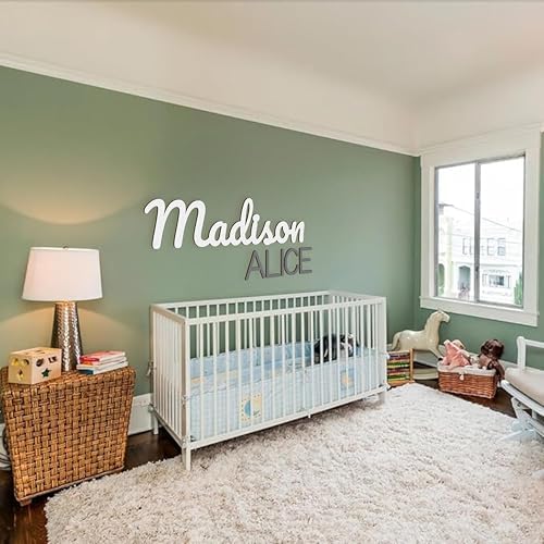 Custom Wood Name Sign For Nursery, 1/3 INCH THICKNESS, Boho Nursery Sign - Image 4