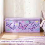 Toy Box with Adjustable Divider Large Toy Chest Storage - Image 6