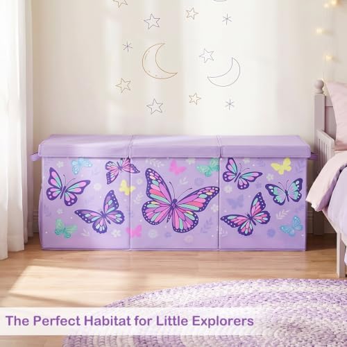 Toy Box with Adjustable Divider Large Toy Chest Storage - Image 6