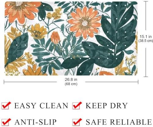 Bath Tub Shower Mat, Washable Bathtub Floor Mats, Suction Cups and Drain Holes - Image 4