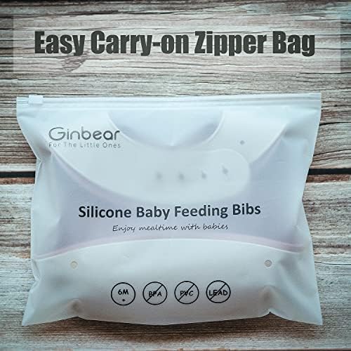 Ginbear Silicone Bibs Set for Babies 2 Pack 6 M+ - Image 6