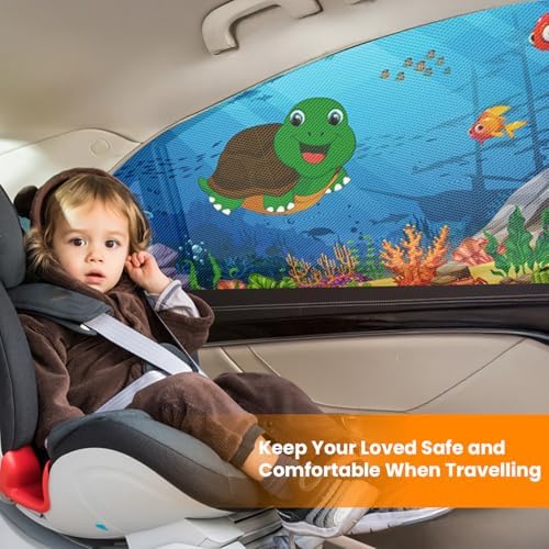 Car Window Shades-Side Window Sun Shades, UV Protection Breathable Spandex Baby - Image 2