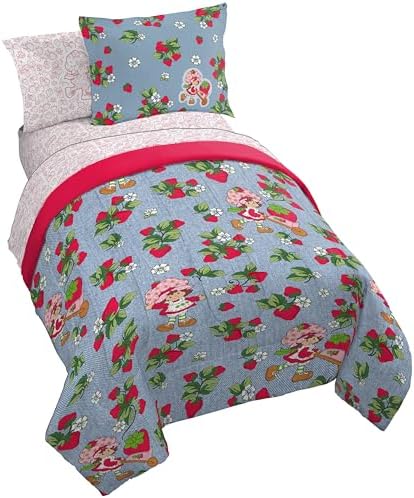Strawberry Shortcake Twin Comforter Set 5 Piece Kids Bedding by JayFranco
