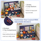 Toy Box with Adjustable Divider Large Toy Chest Storage - Image 2