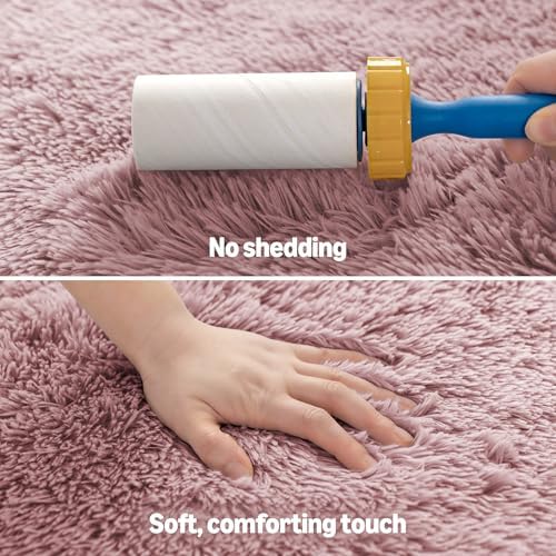 Amazon Basics Fluffy Washable Area Rug, Shaggy Carpet - Image 4