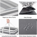 HomeHacks 2 Pack Laundry Baskets, Laundry Hampers Bags - Image 2